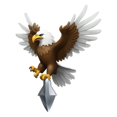 And Eagle going after an arrow head sticker