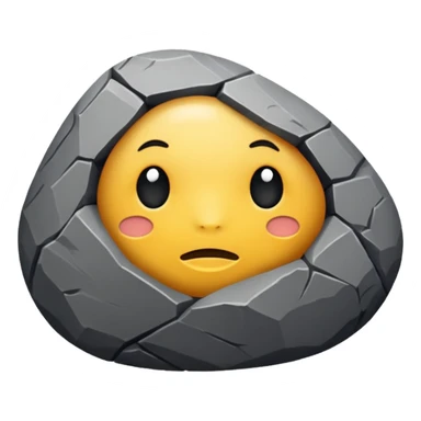generate me a simple rock without face sticker