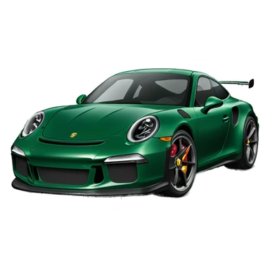 Dark green Porsche 911 gt3 sticker