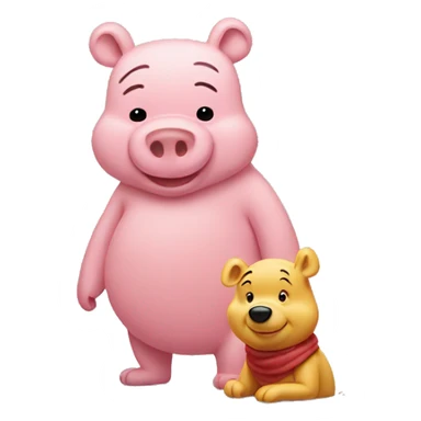 Pooh and Piglet  sticker