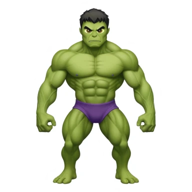 Alien buff as hulk sticker