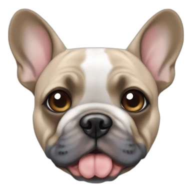 merle frenchie with one blue eye and one brown eye sticker