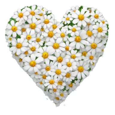 White Heart full of Flowers  sticker