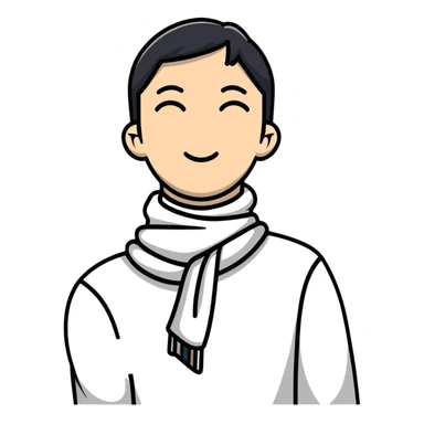 person choking themselves sticker