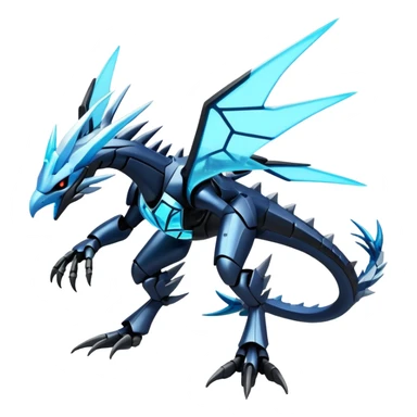 Punk’ish Edgy Futuristic Badass Dark Gothic Kyurem-Dialga-Aurorus-Amaura-Hybrid-Creature sticker