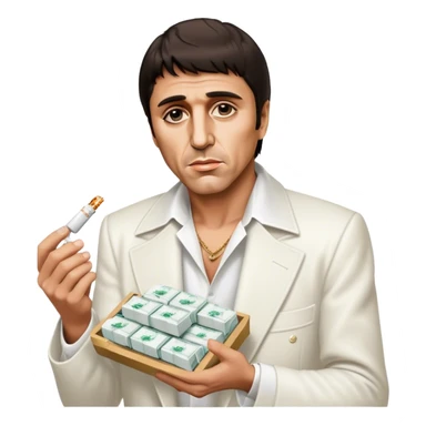 Tony montana avec de la cok sticker