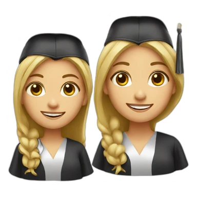 graduate girl sticker