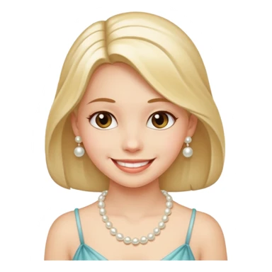 Pearl String Girl sticker