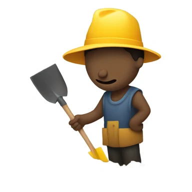 Dig with hat sticker