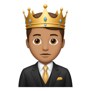 king with suit sticker