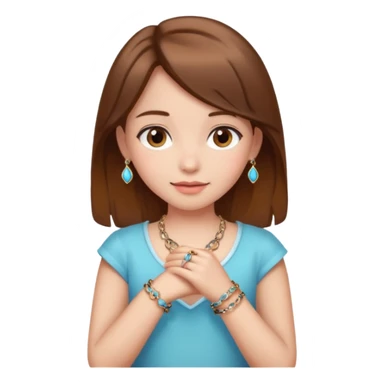 Charm Bracelet Girl sticker