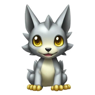 cute cool edgy shiny Digimon-Fakemon-animal full body sticker