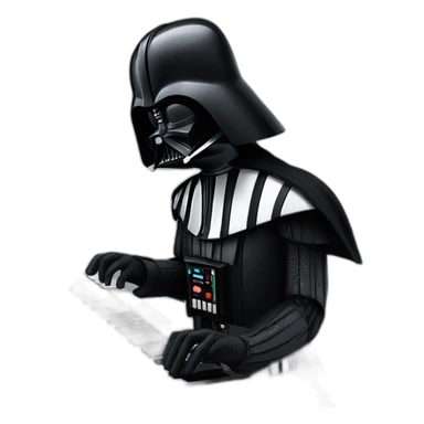Darth Vader Playing the Piano sticker