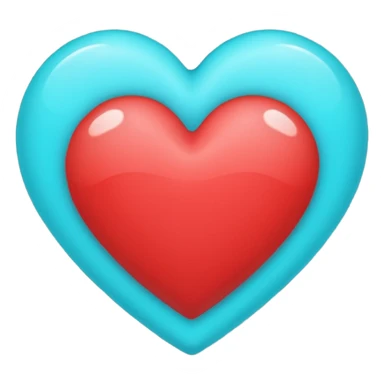 growing heart emoji (💗), but the same color as this heart emoji (🩵). sticker