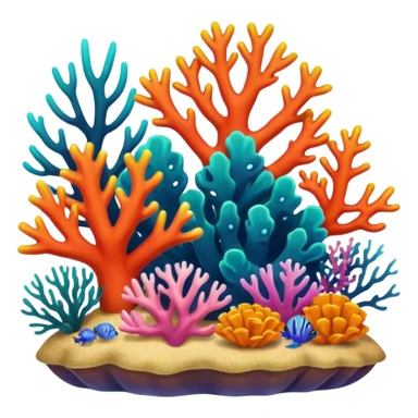 Coral reef sticker