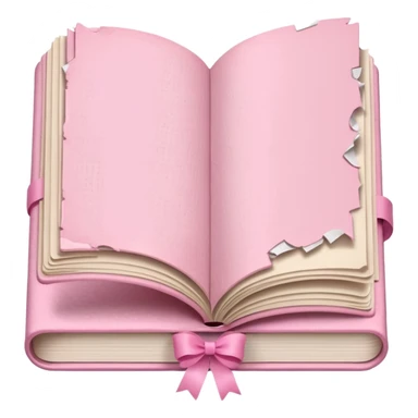 a cute baby pink scrap journal  sticker
