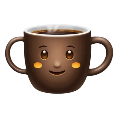 A coffee emoji sticker