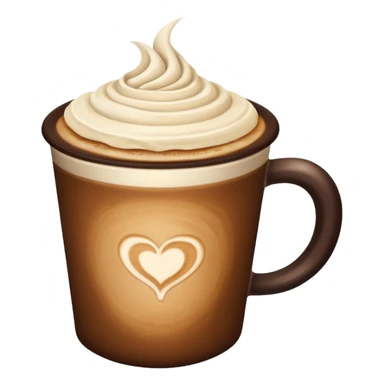 Coffee latte color  creamy and dark brown sticker