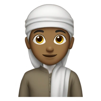 Muslim boy sticker