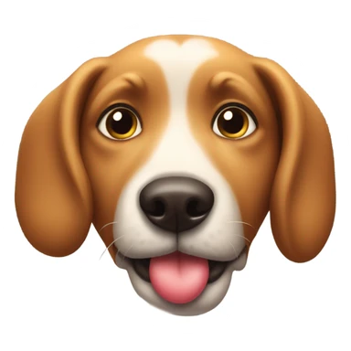 Dog with heart eyes  sticker