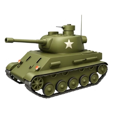 T-34 tank, no markings, no text sticker