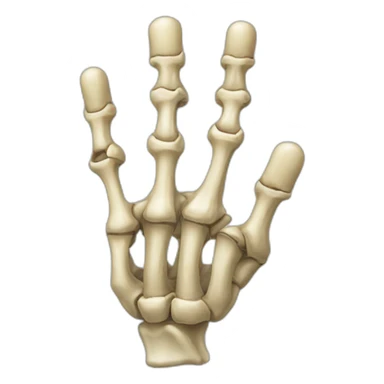 Bones-hand right sticker