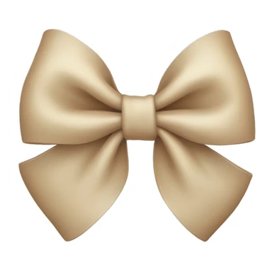 beige bow sticker