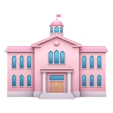 pink school sticker