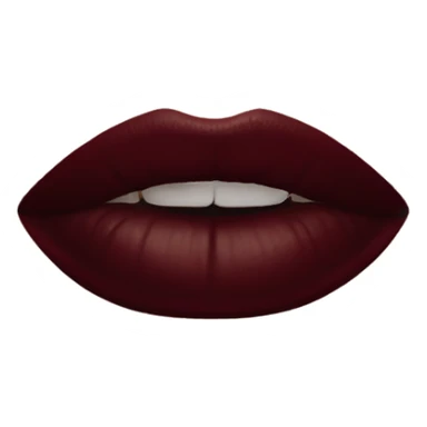 Dark red lipstick sticker