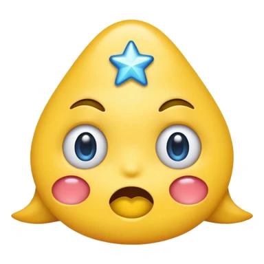 A emoji drooling with star eyes sticker