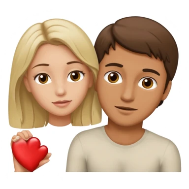 Light brown brunette man having sex with white blonde woman hazel eyes  sticker