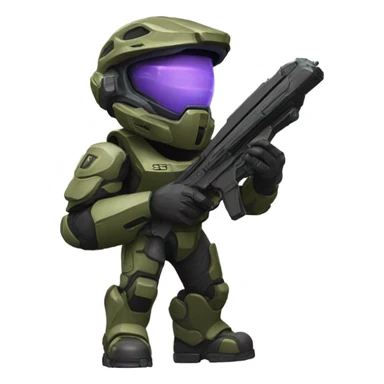 Halo elite holding a grunt sticker