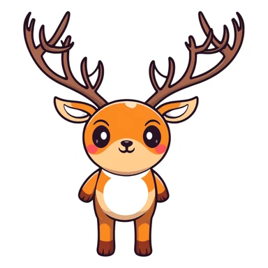 High tied Buck sticker