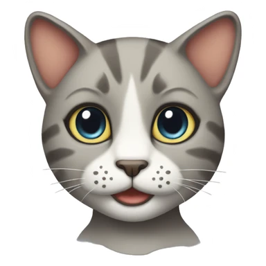 a anthropomorphic cat sticker