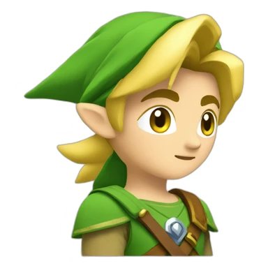 Link embrasse zelda sticker