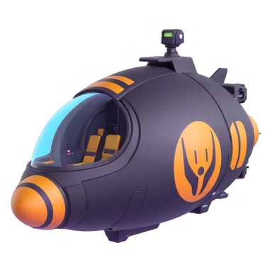 Helldivers orbital drop pod sticker