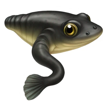 realistic black tadpole sticker