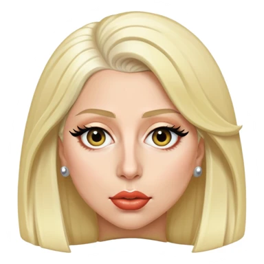 Lady Gaga in blond hair  sticker