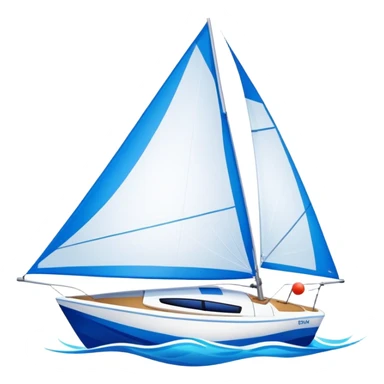 Sailboat - Sunfish (Model Year: 2021) (Iconic colour: Bright sail with blue and white) sticker
