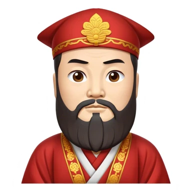 Cinematic Realistic Confucius Portrait Emoji, depicted as a wise ancient philosopher in traditional robes with a serene, contemplative expression, rendered with soft timeless textures and harmonious natural lighting that captures his enduring wisdom. sticker