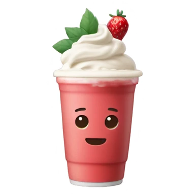 Strawberry Frappuccino with Cream sticker