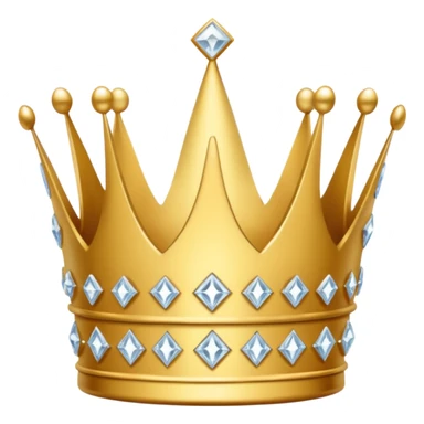 crown made of diamond sticker
