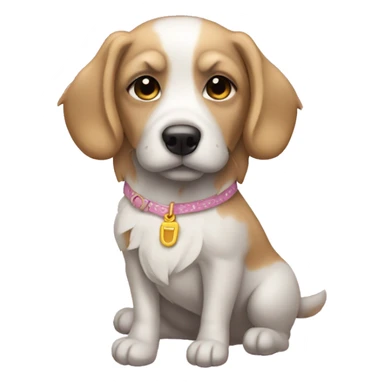 Cachorro vestido de pato  sticker