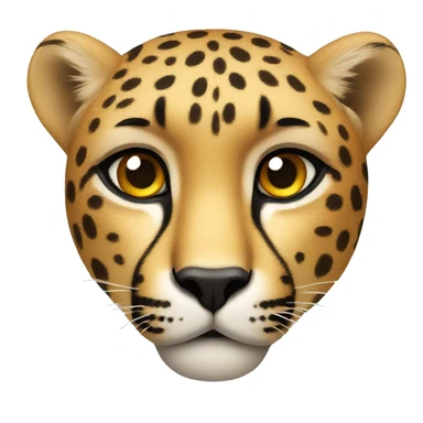 cheetah face sticker