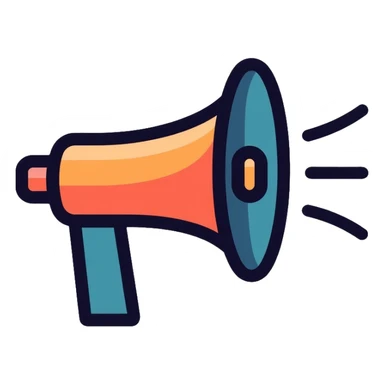 megaphone sticker