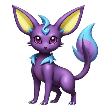 Shiny Dark Noibat-Espeon-Umbreon-Nidorino-fusion-hybrid full body sticker