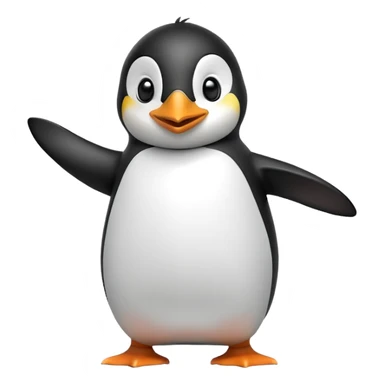 Happy dance penguin sticker
