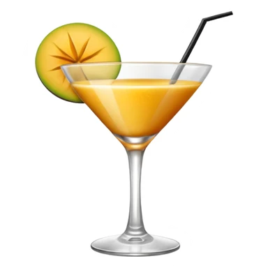 A mango cocktail, cocktail sticker