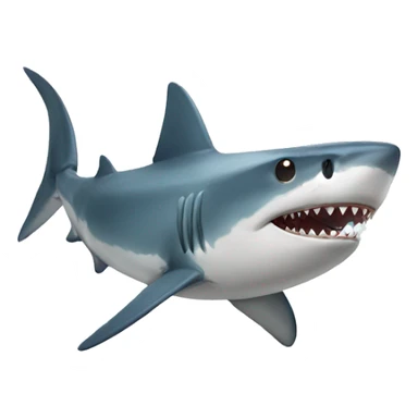 Shark with a bow sticker
