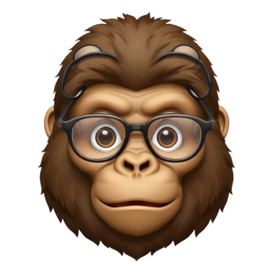 Gorillas with glasses sticker